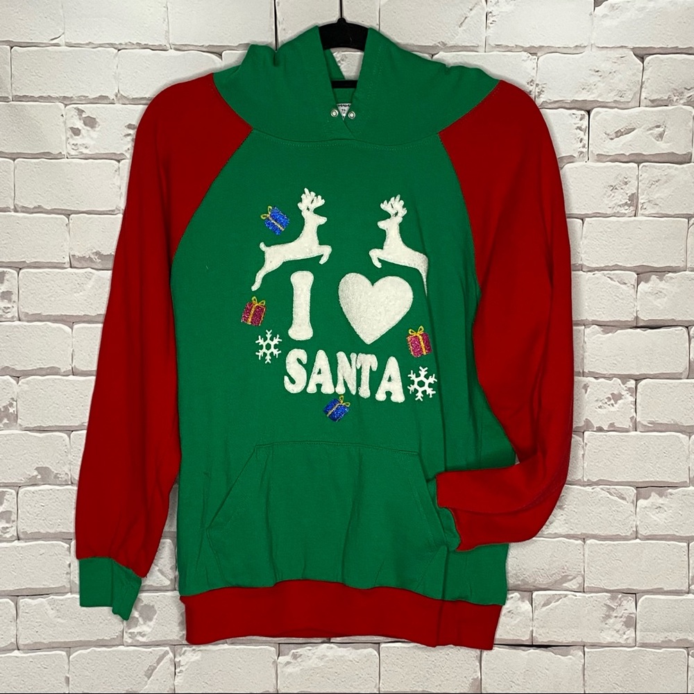 With Love, Derek Christmas Sweatshirt Juniors Large